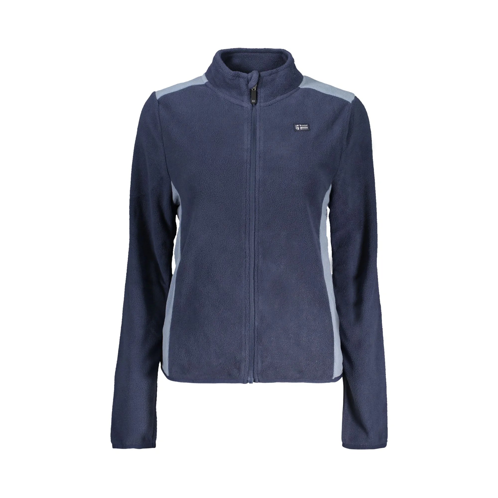 Norway 1963 Felpa Donna Blu Zip Pile Dettagli Logo Felpe - foto prodotto